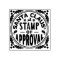 Christmas Santa Claus Stamp of Approval Funny v2