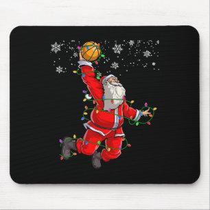 Christmas Santa Claus Volleyball Pajama Xmas Mens Mouse Pad