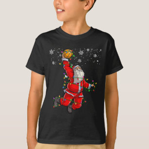 Christmas Santa Claus Volleyball Pajama Xmas Mens T-Shirt