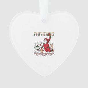 Christmas Santa Claus Volleyball Snowman Reindeer Ornament