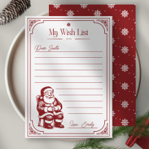 Christmas Santa Claus Wish List