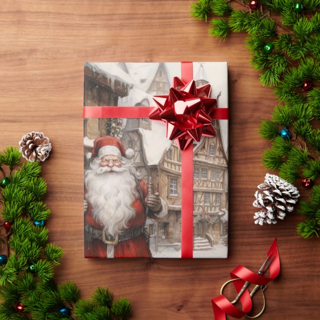 Christmas Santa Claus Wrapping Paper (Holiday Gift)