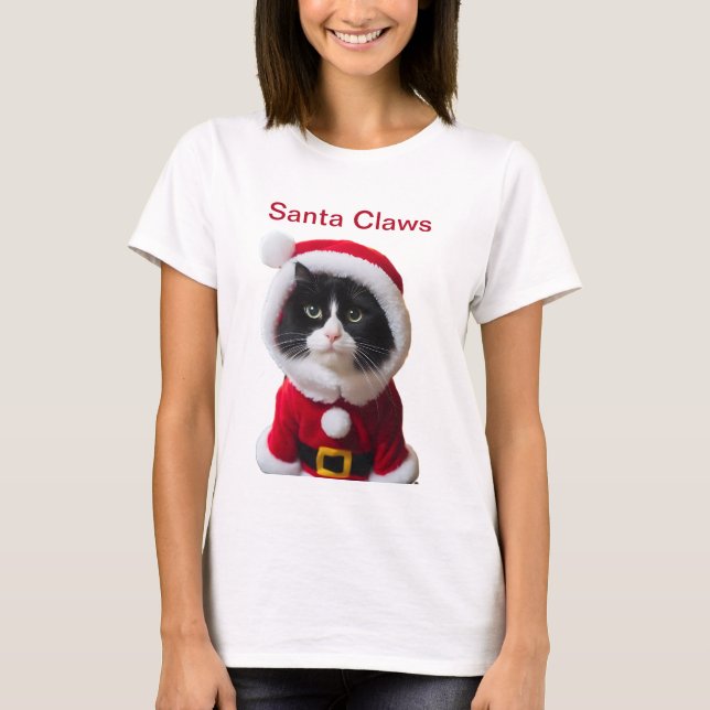 Christmas Santa Claws T-Shirt (Front)
