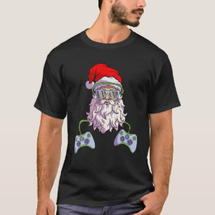 Christmas Santa Cool Video Gamer Boys Kids Men Chr T-Shirt