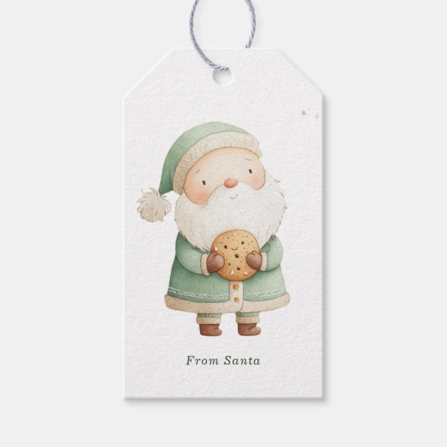 Christmas Santa Custom Gift Tags (Front)