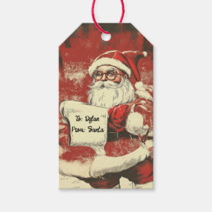 Christmas Santa CUSTOM Gift Tags