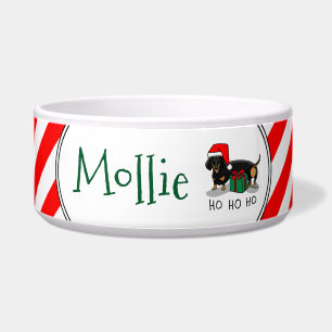 Christmas Santa Dachshund (S black & tan) Cute