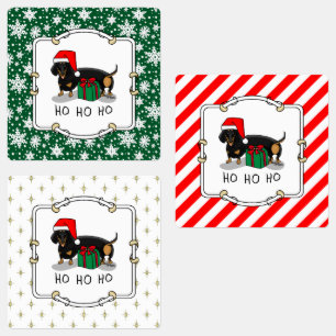 Christmas Santa Dachshund (S black & tan) Funny
