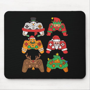 Christmas Santa deer gaming controllers Boys kids Mouse Pad