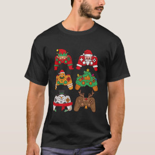 Christmas Santa deer gaming controllers Boys kids T-Shirt