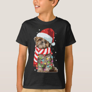 Christmas Santa Dog, Shih Tzu, Dog Lover T-Shirt