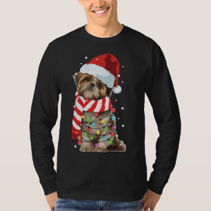 Christmas Santa Dog, Shih Tzu, Dog Lover T-Shirt