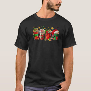 Christmas Santa Elf Coffee Hot Cocoa Sweets Winter T-Shirt