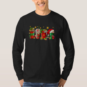 Christmas Santa Elf Coffee Hot Cocoa Sweets Winter T-Shirt