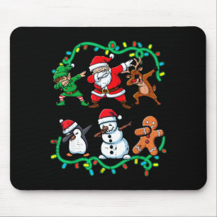Christmas Santa Elf Reindeer Dab Xmas Dance Boys G Mouse Pad