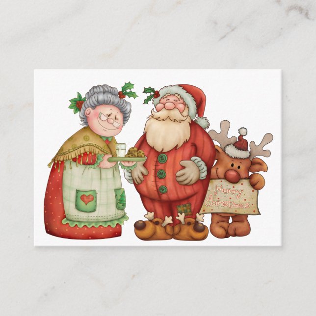 Christmas Santa Enclosure Card / Tag - SRF (Front)