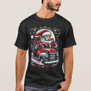 Christmas Santa Festive Truck Ride T-Shirt