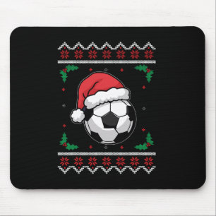 Christmas Santa Footll Xmas Ugly Soccer Boys Kid Y Mouse Pad