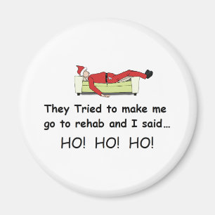 Christmas Santa Funny Magnet
