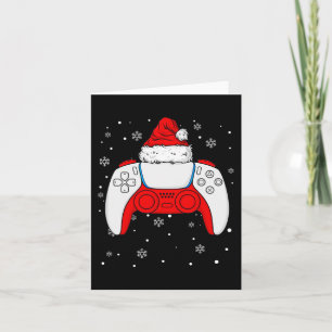 Christmas Santa Gamer Controller Boys Kids Teens G Card