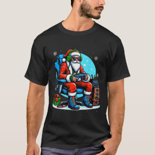 Christmas Santa Gamer Xmas Funny Video Gaming Chri T-Shirt