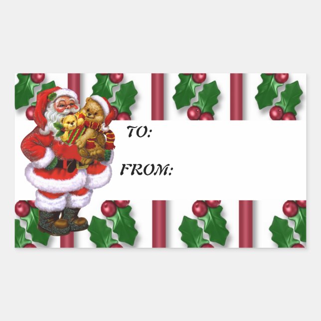 Christmas Santa Gift Tag (Front)
