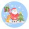 Christmas Santa Gift Tag Stickers