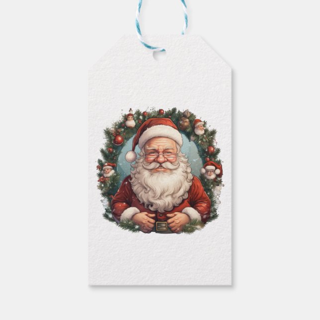 Christmas Santa Gift Tags (Back)