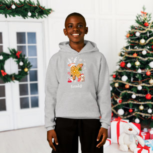 Christmas Santa Gingerbread Name Letter K Boy