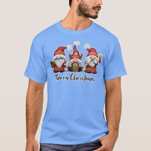 Christmas Santa Gnomes Png Merry  T-Shirt