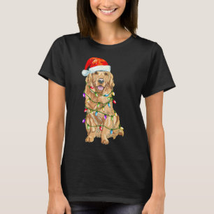 Christmas Santa Golden Retriever T-Shirt