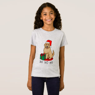 Christmas Santa Goldendoodle (golden red) Dog Cute T-Shirt