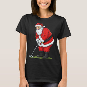 Christmas Santa Golf Golfer Xmas Funny Christmas G T-Shirt