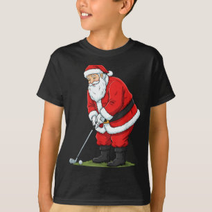 Christmas Santa Golf Golfer Xmas Funny Christmas G T-Shirt