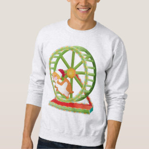 christmas santa hamster sweatshirt