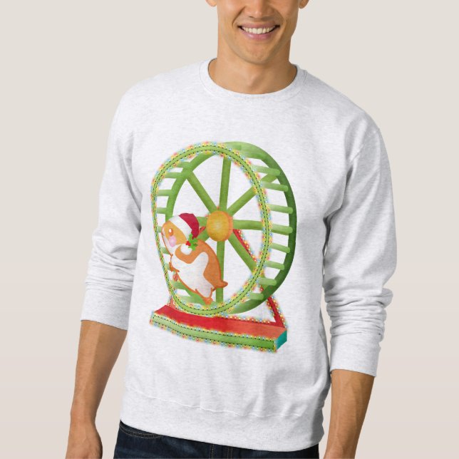 christmas santa hamster sweatshirt (Front)