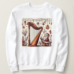 Christmas Santa Harp Sweatshirt