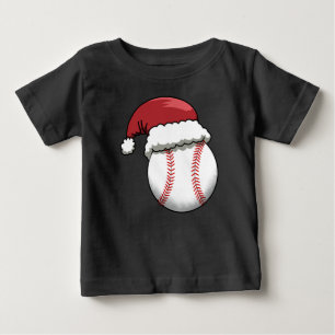 Christmas Santa Hat Baseball Baby T-Shirt