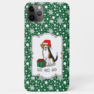 Christmas Santa Hat Beagle (tri colour 3) Dog Cute Case-Mate iPhone Case