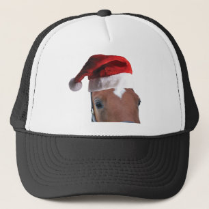 Christmas Santa Hat Horse