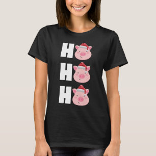 Christmas Santa Hat Pajama Top Funny Cute Gift Pig