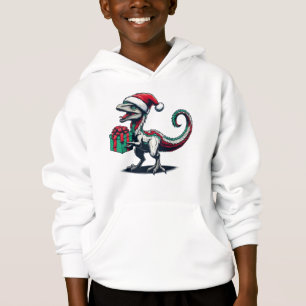 Christmas Santa hat raptor