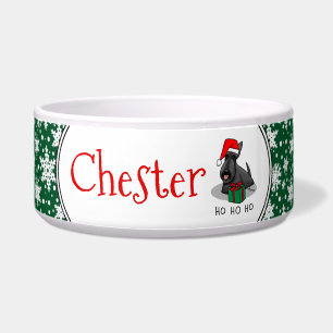 Christmas Santa Hat Scottish Terrier (black) Cute