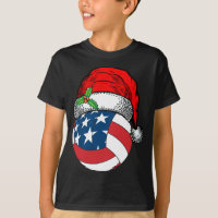 Christmas Santa Hat Volleyball Sport Funny Gift