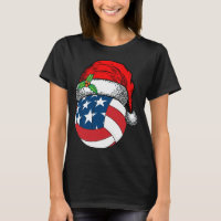 Christmas Santa Hat Volleyball Sport Funny Gift