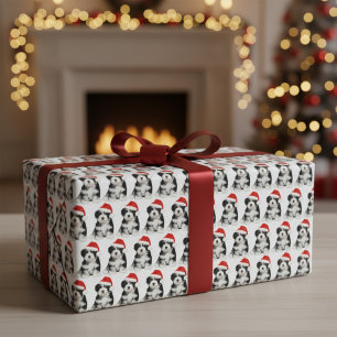 Christmas Santa Havanese Puppy Wrapping Paper