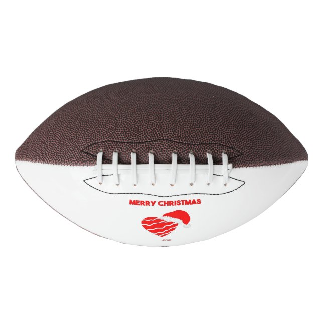 Christmas Santa Heart Football (Front)