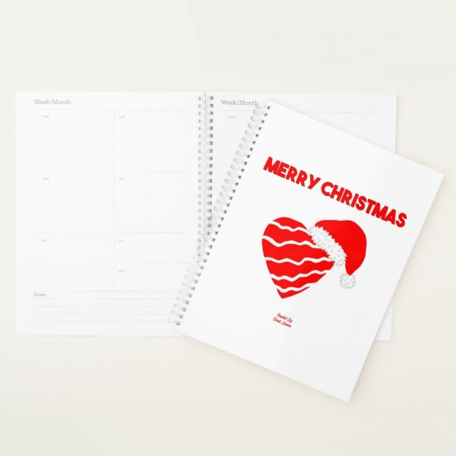 Christmas Santa Heart Standard Planner (Display)
