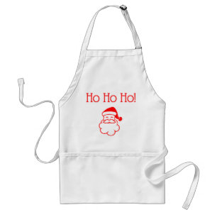 Christmas Santa Ho Ho Ho Red Xmas Apron