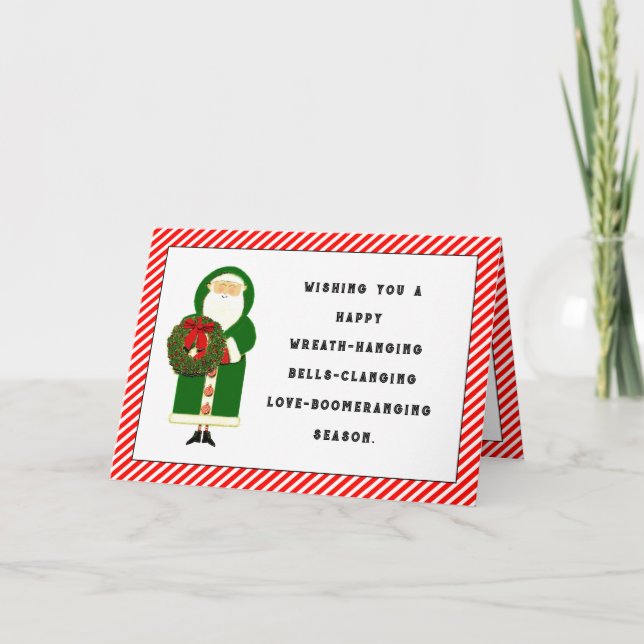 Christmas Santa Holiday Card (Front)